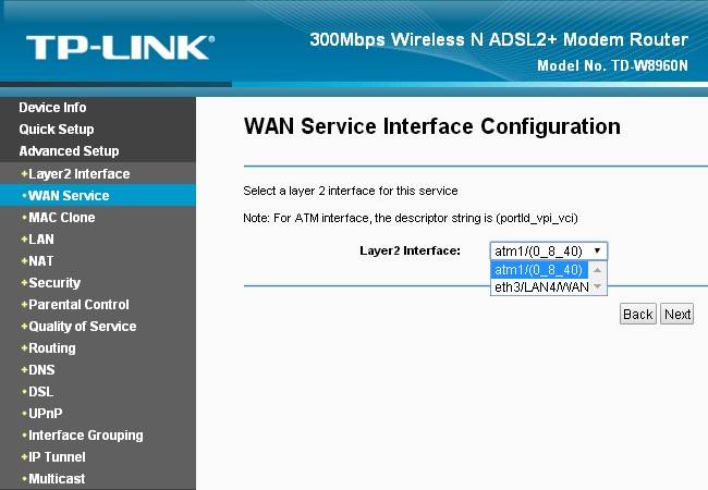 Как настроить роутер TP-LINK TD-W8960N: для провайдера Ростелеком