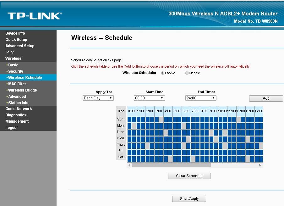 Как настроить роутер TP-LINK TD-W8960N: для провайдера Ростелеком