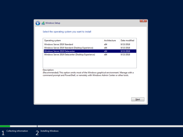 Windows Server 2019 Standard и Datacenter