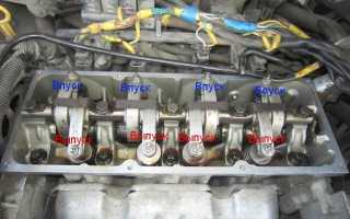 Проверка и регулировка тепловых зазоров клапанов двигателя k7j автомобиля Рено Логан 1