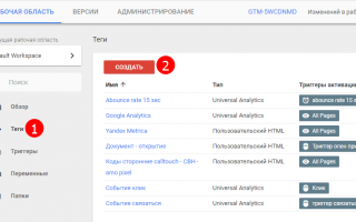 Как передать цель из Google Tag Manager в Яндекс.Метрику