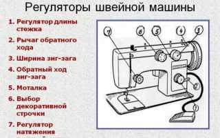 Регулировка натяжения нити на швейной машинке