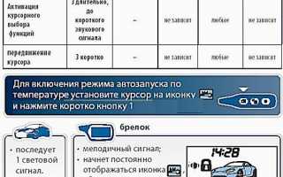 Автозапуск Старлайн A91: настройка основных функций