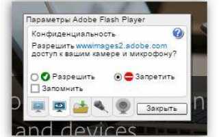 Настройки Flash Player в Yandex Браузере