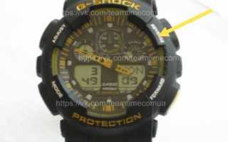 Установка времени в часах G-Shock GA-100 / Casio 5081